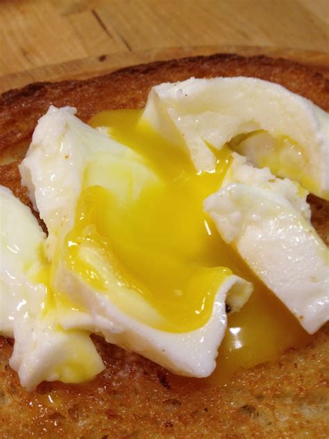 5 Make sure that you do not drop the egg into boiling water (100&186;C212&186;F), as this will toughen the eggs and make them unpalatable. . Poached austin